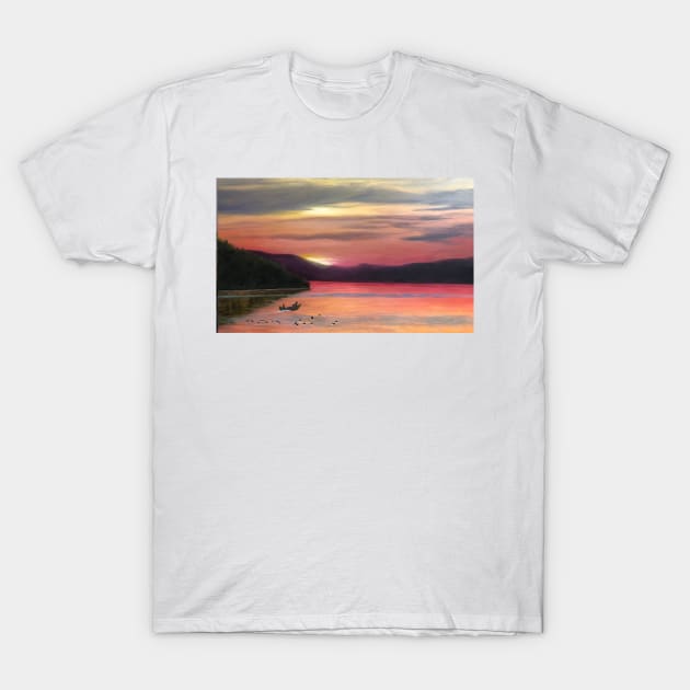 Sunset Bay T-Shirt by Dudzik Art